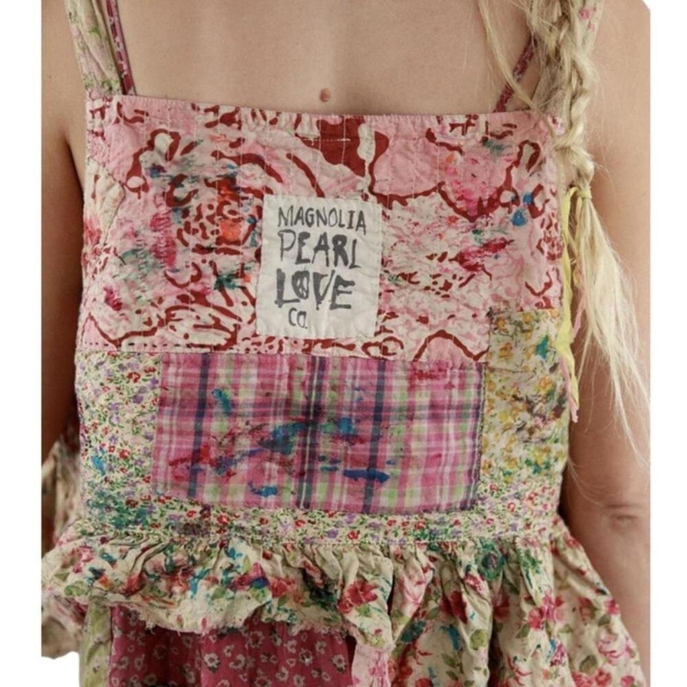 Magnolia Pearl BLACK SABBATH Catalina Floral Patchwork Top - Picture 2 of 5